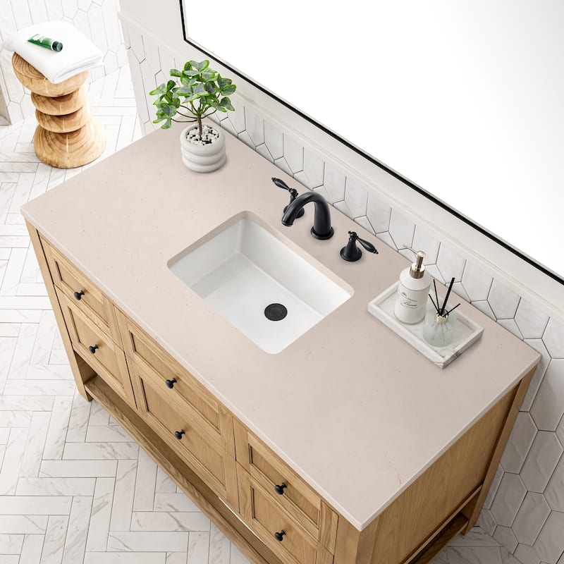 James Martin Vanities Breckenridge 48" Single Vanity, Light Natural Oak