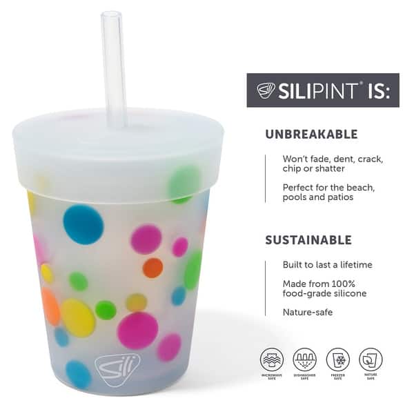 8 oz plastic tumblers for kids 8oz Stackable Silicone Cups for Kids and Toddlers, 4pk  GoSili