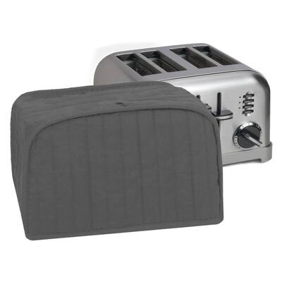 Solid Graphite Four-Slice Toaster Cover, Appliance Not Included