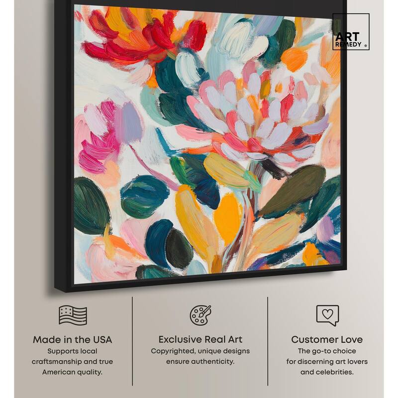Lively Flora II Canvas by Art Remedy