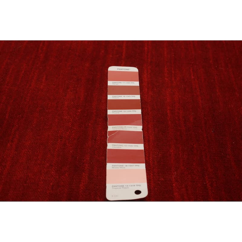 Kashkuli Gabbeh Red Rug 2'6" x 6'8" - 2'6 x 6'8