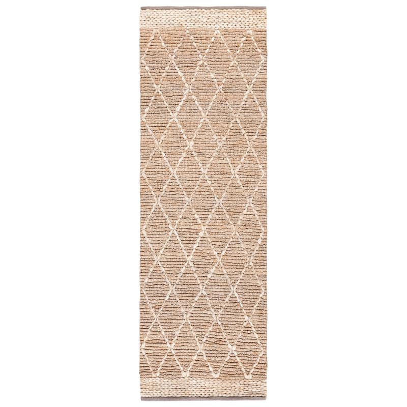 SAFAVIEH Handmade Natural Fiber Foolke Casual Jute Trellis Rug