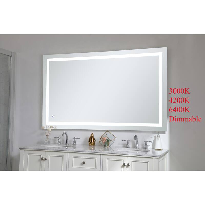 Elegant Lighting Helios 36" x 60" Rectangular Frameless Wall Mounted