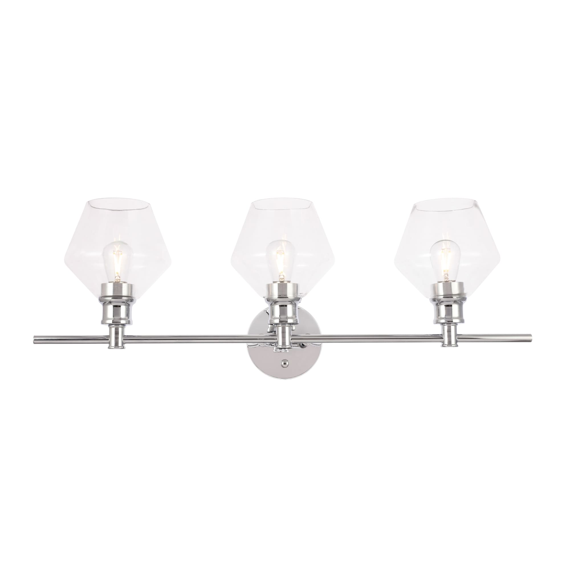 Elegant Lighting Gene 3 Light 28" Wide Bathroom Vanity Light with