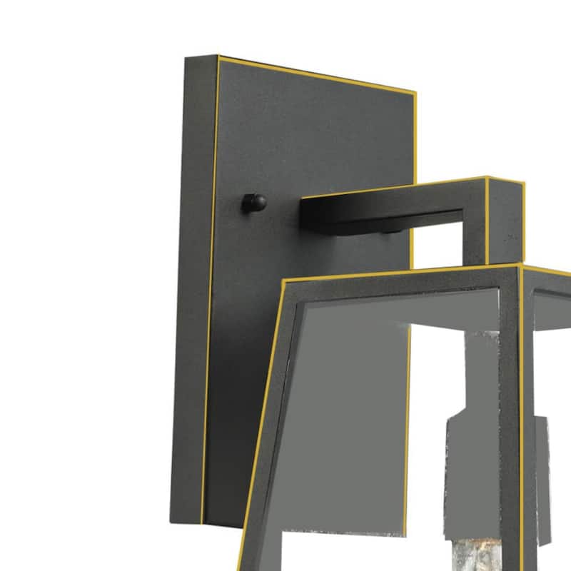1 Light Outdoor Wall Mounted Lighting In Imperial Black Finish - Imperial Black