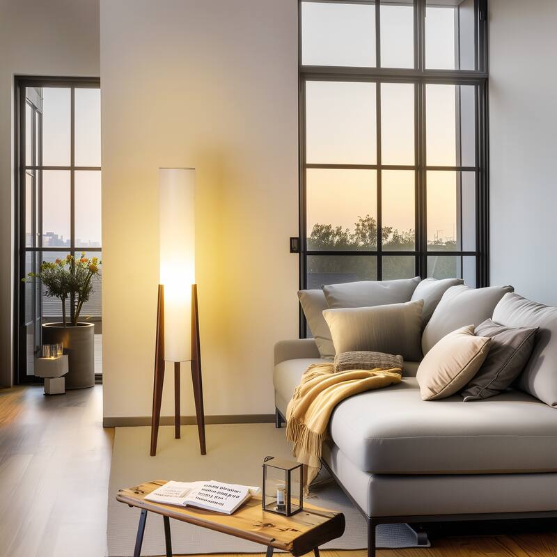 Wabi-sabi Style Zen Floor Lamp