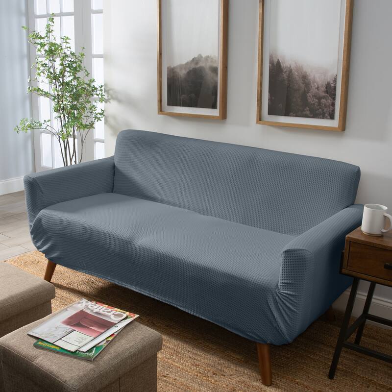 Home Details Pixel Stretch Love Seat Slip Cover - 96.5 x 47.2