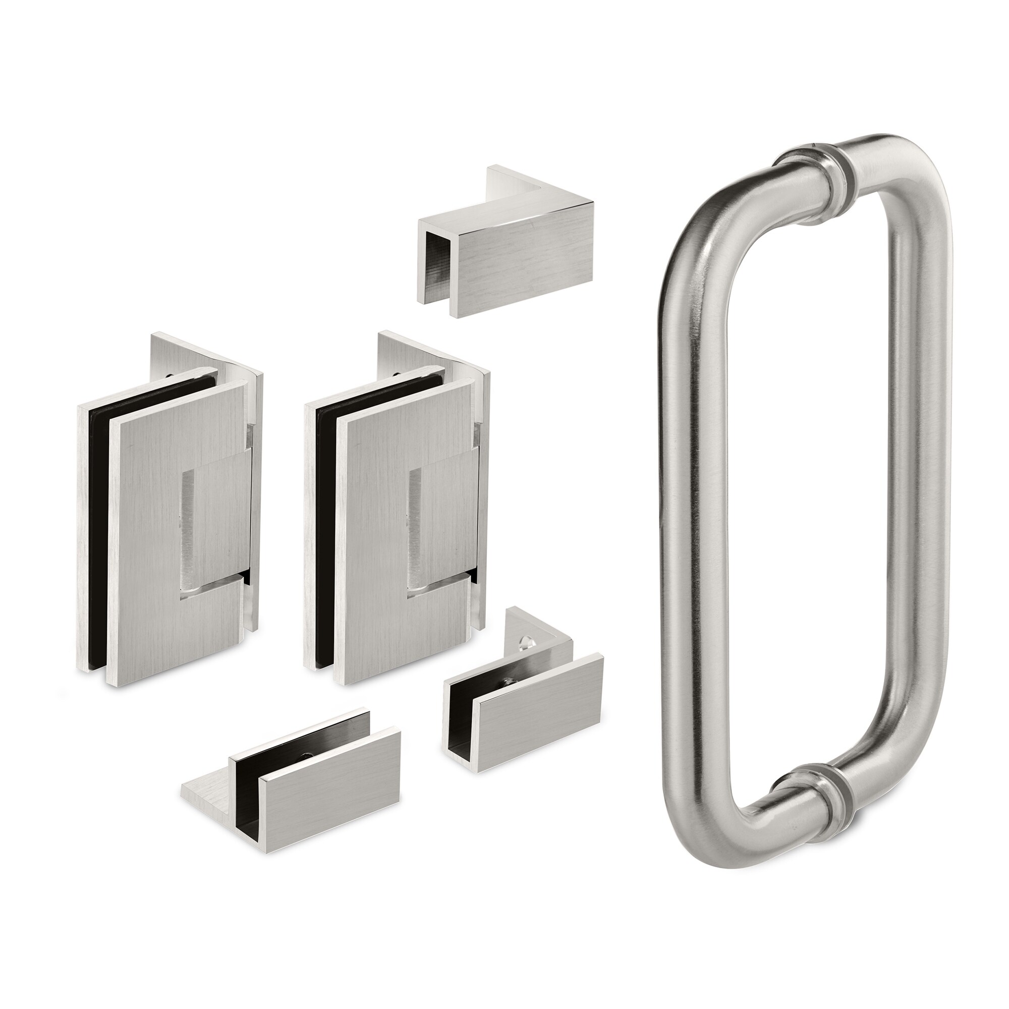 38 25 X 76 Hinged Frameless Shower Door Panel Reversible Overstock 30894987