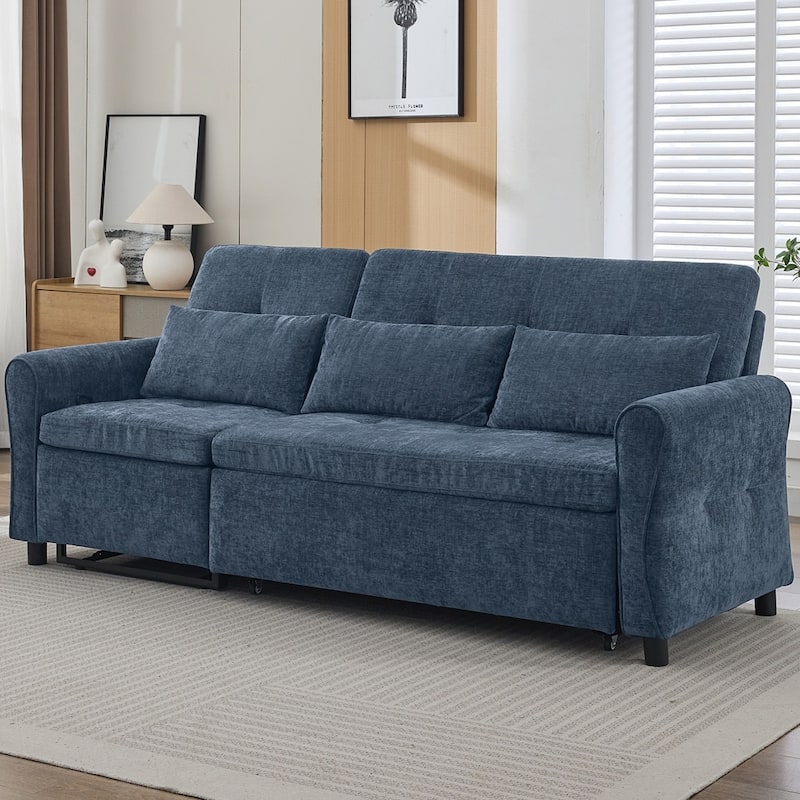 2-in-1 Sofa 82" Three-seater Sofa with a Sofa Bed