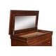preview thumbnail 8 of 7, New Classic Furniture Rodgers Bordeaux 5-Drawer Chest with Lift-top