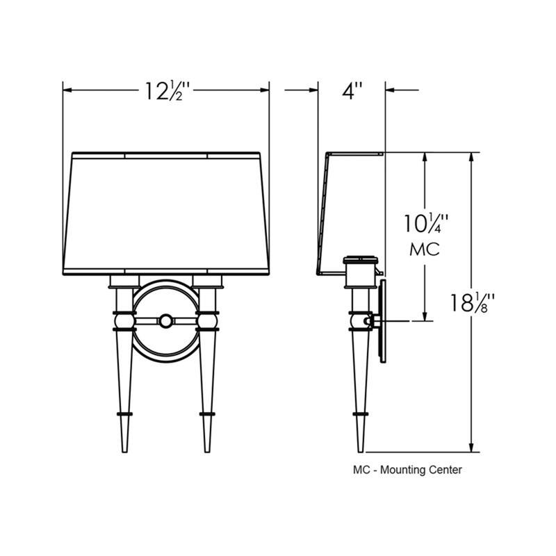 AFX Montrose 2-light LED Wall Sconce