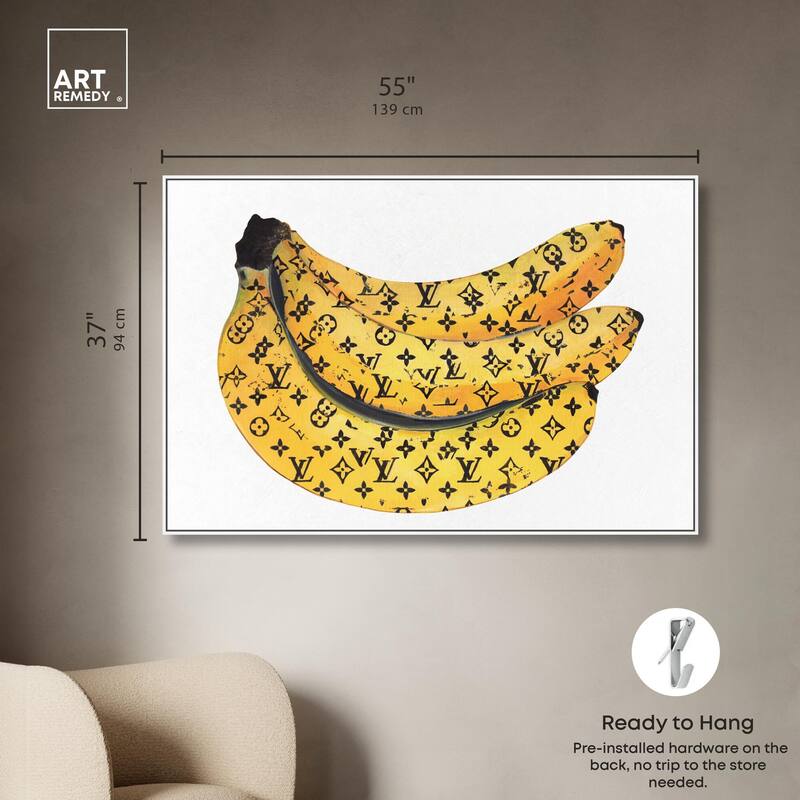 Fashion Bananas Canvas by Art Remedy
