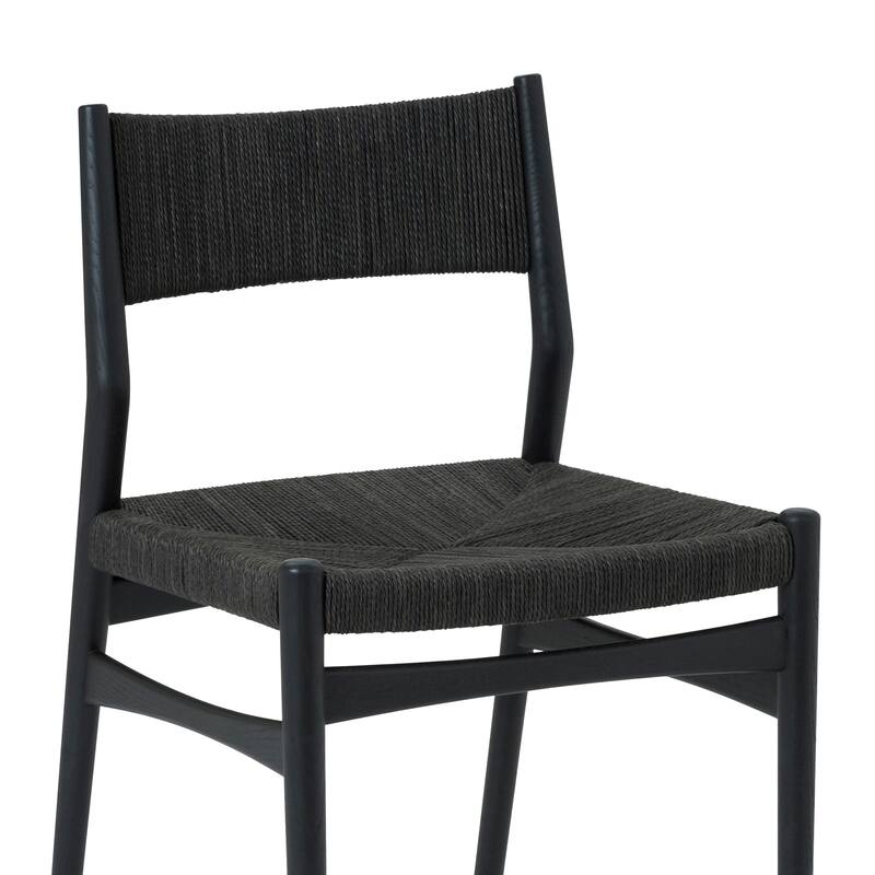 Pasadena Erie 5 Piece Round Dining Set with Paper Cord Chairs