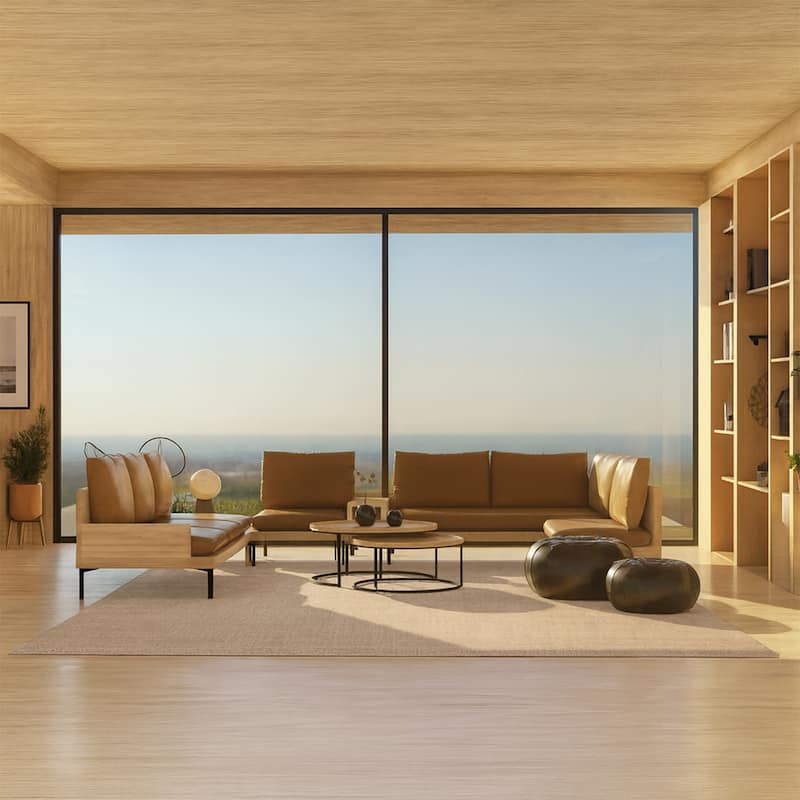 ECARPETGALLERY Hand Woven Looma Cream Wool Rug - 8'9 x 11'9