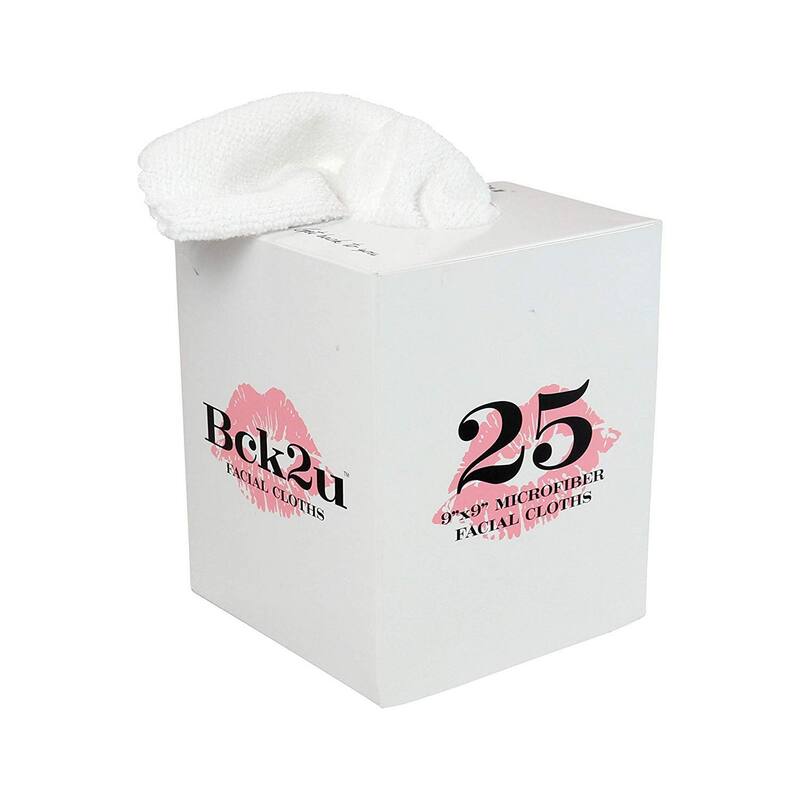 Arkwright Microfiber Cloth Tissue Box Of 25 Makeup Towels - 9X9