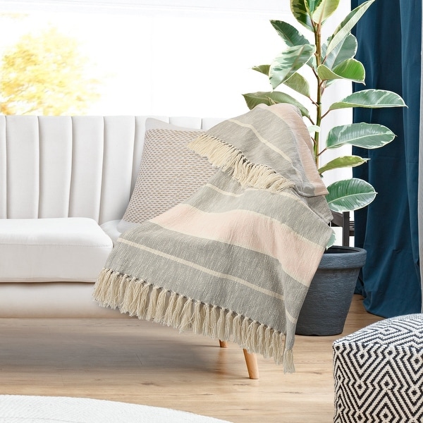 Blush best sale cotton blanket