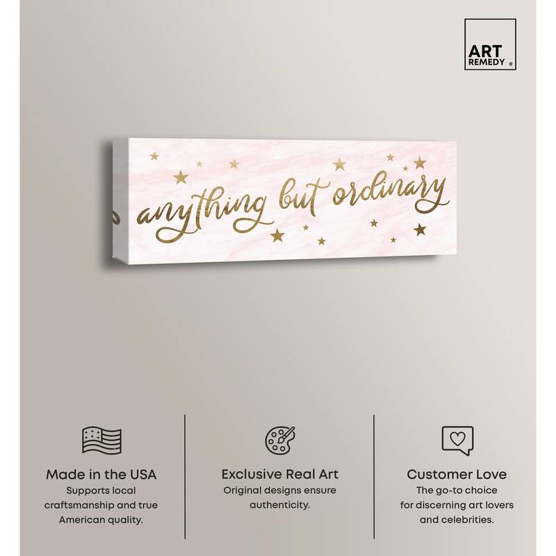Ordinary Gold Panoramic Canvas by Art Remedy, Gallery Wrapped