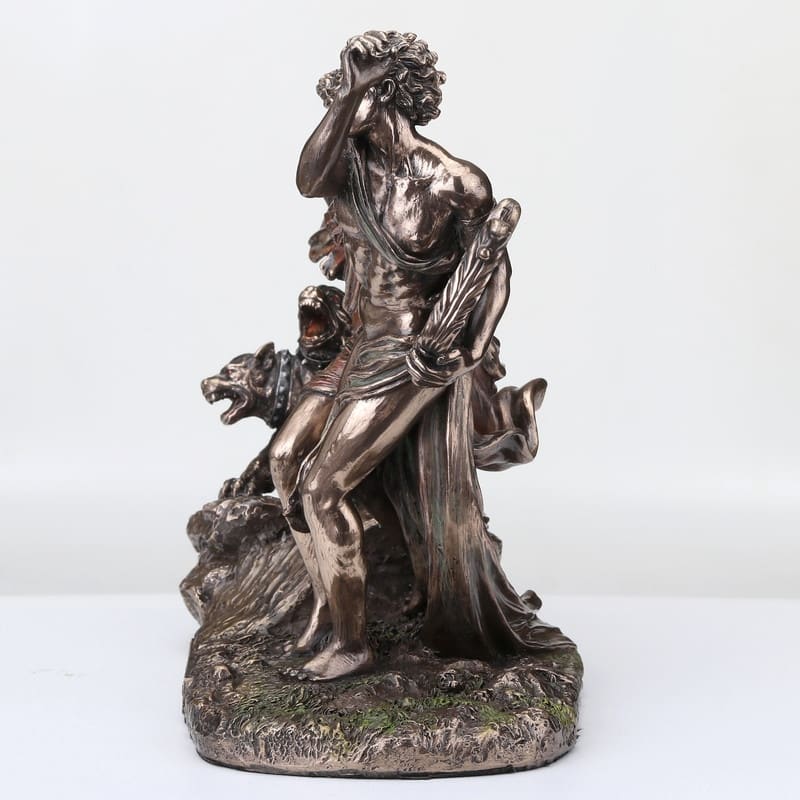 9.25 inches Width Cold Cast Bronze Orpheus and Eurydice Fleeing the Underworld Bronze Finish Figurine
