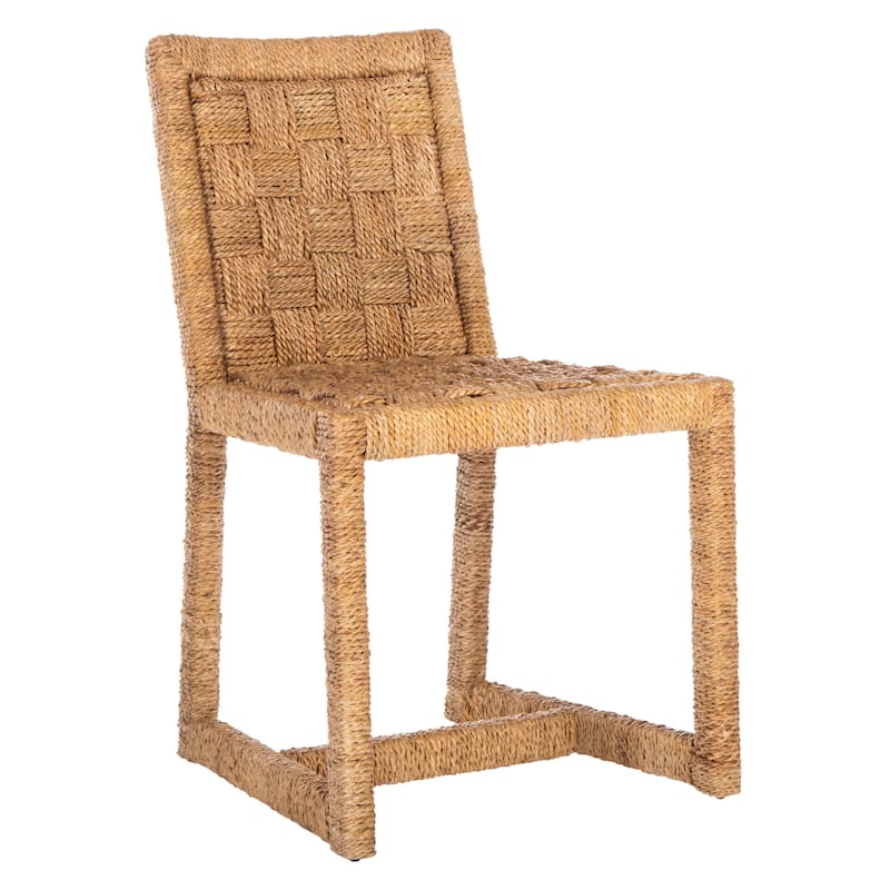 SAFAVIEH Couture Spirica Woven Dining Chair - 18" W x 23.5" L x 32" H - 18Wx24Dx32H