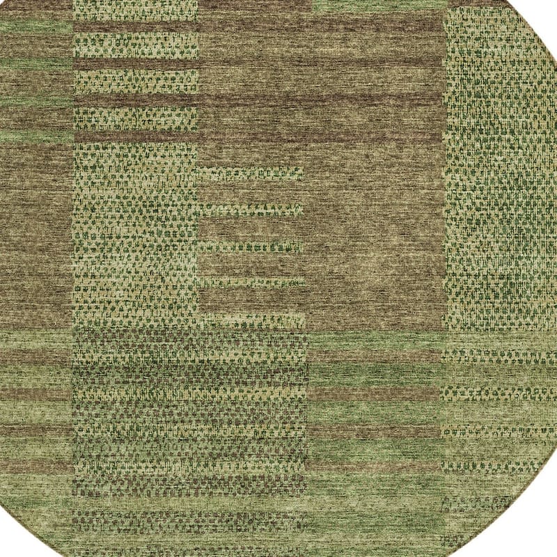 HomeRoots Striped Modern Rectangle Outdoor Rug