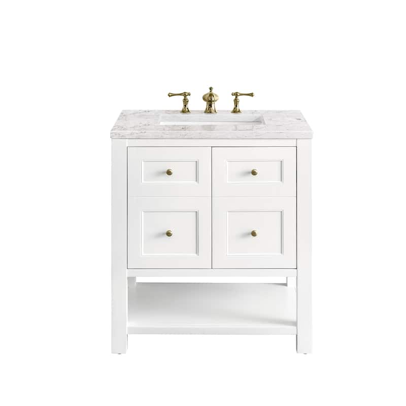 James Martin Vanities Breckenridge 30" Single Vanity, Bright White