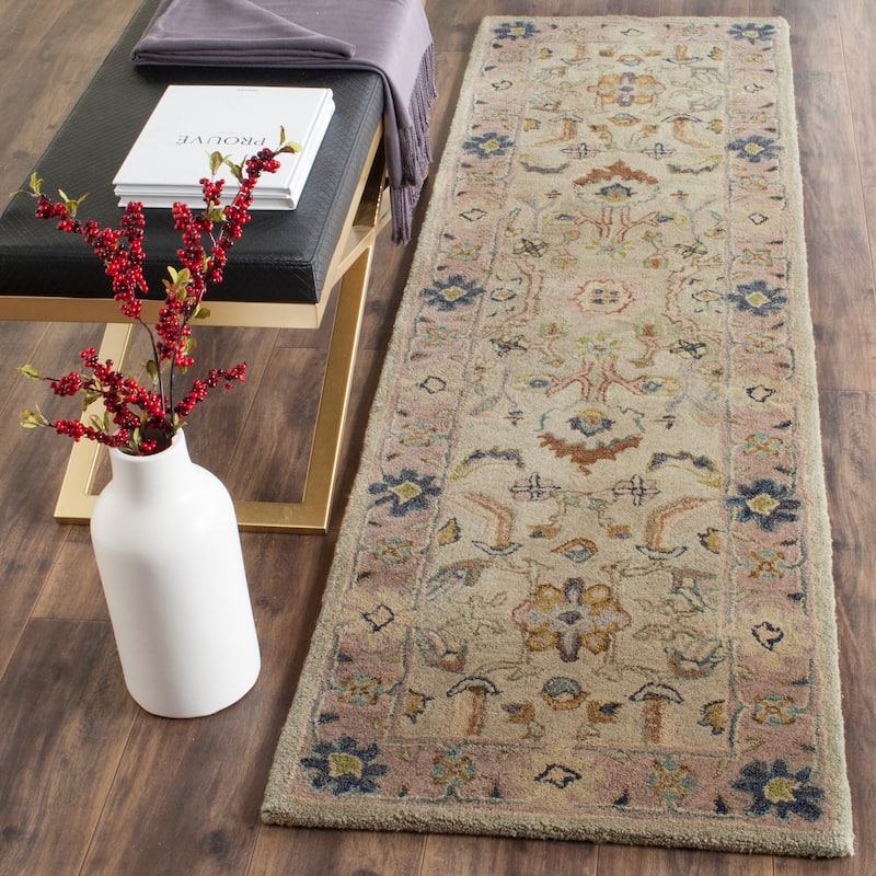 SAFAVIEH, Handmade Anatolia Patricie Traditional Oriental Hand-spun Wool Rug