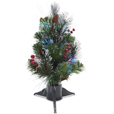 18" Fiber Optic Crestwood Spruce Tree