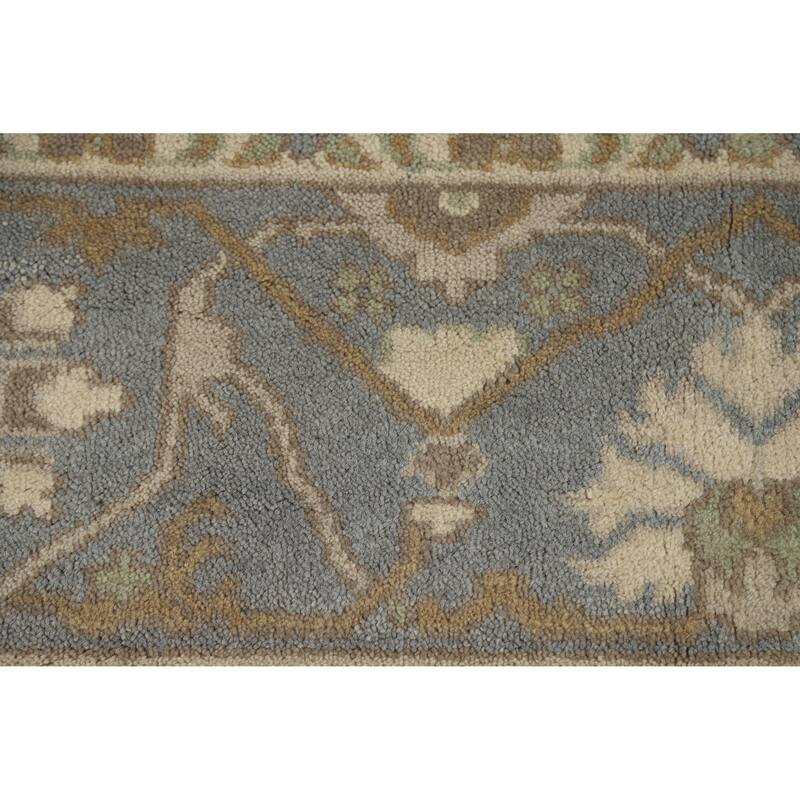 Oushak Indian Rug Hand-Knotted Wool Carpet - 8'1" x 9'10"