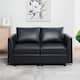 Option Loveseat, Black