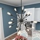 preview thumbnail 6 of 12, 18-Light Industrial Modern Metal Black Sputnik Chandelier