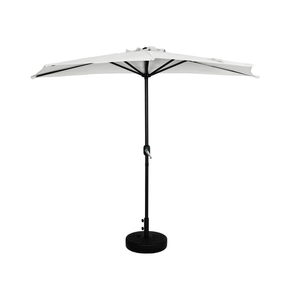 Soomer 9-Ft Half Umbrella with Fillable Black Base