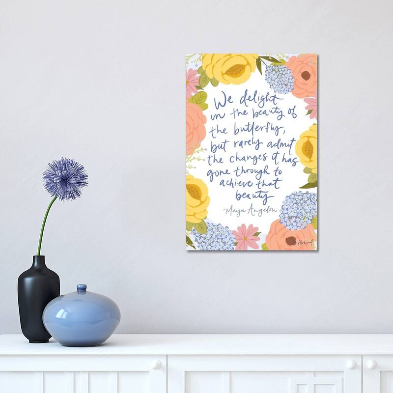 iCanvas "Maya Angelou" by Bec Akard Canvas Print - 18x12x1.5