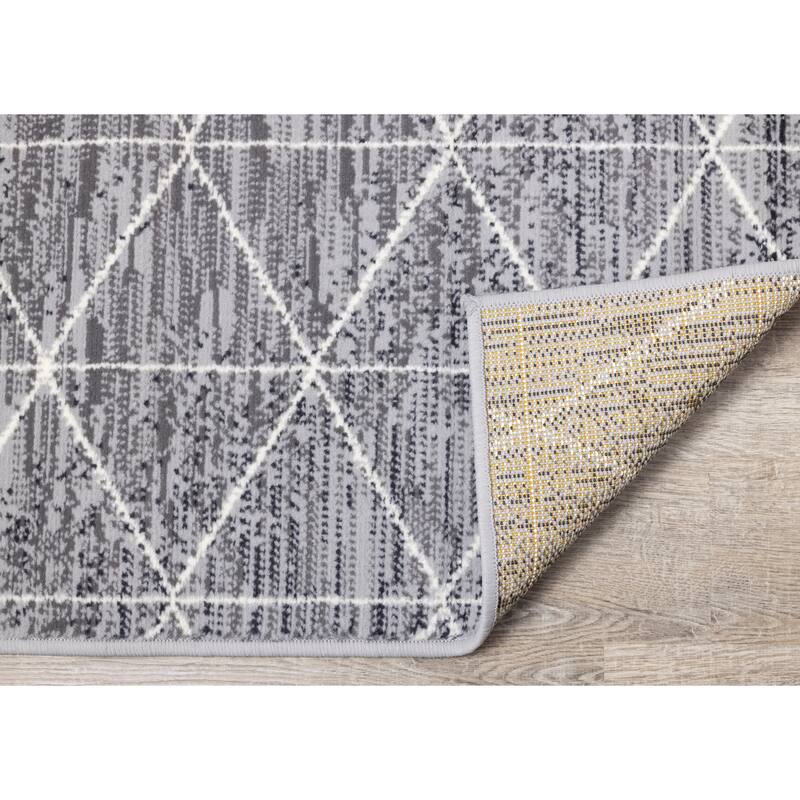 Florence Grey Cream Tri-Structure Rug