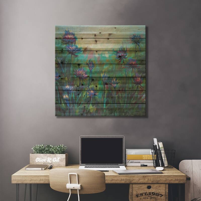 Fertile Imagination Print On Wood by Liz Jardine - Multi-Color