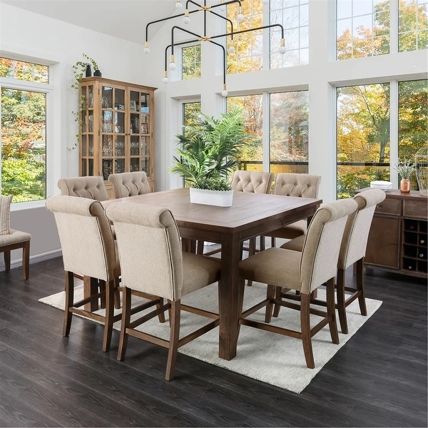 9 piece oak dining shop set