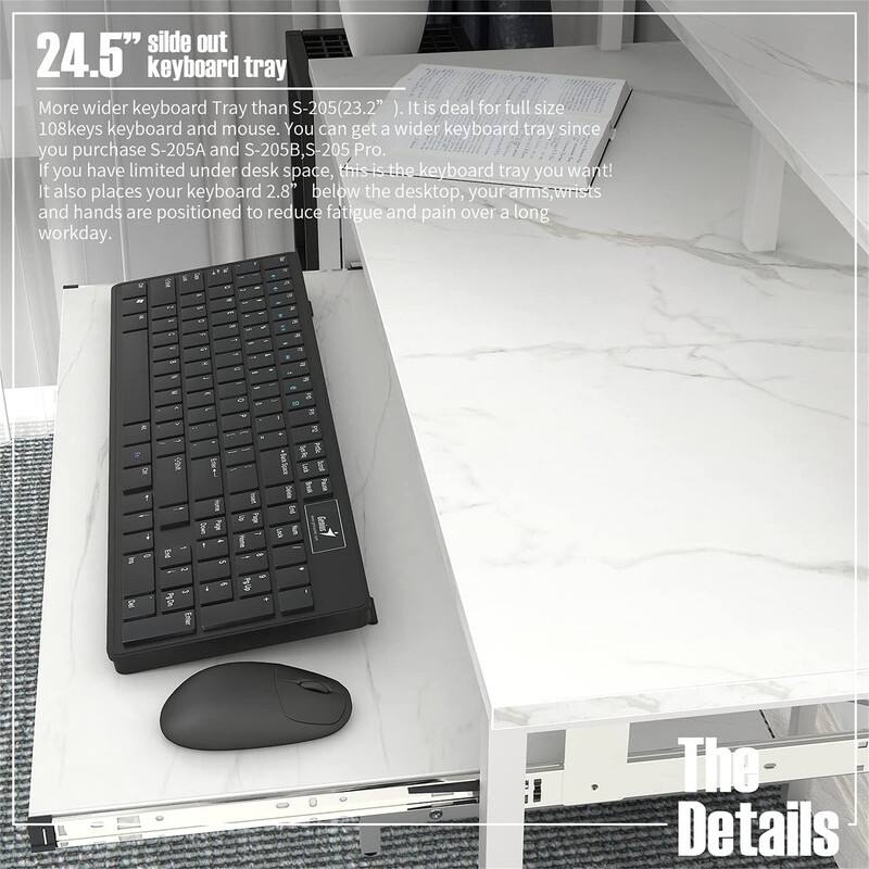 Compact Computer Desk with Storage Shelves