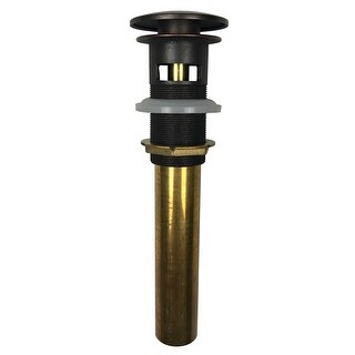 SinkSense 1.5" Pop-Up Sink Drain in Aged Copper - Overflow