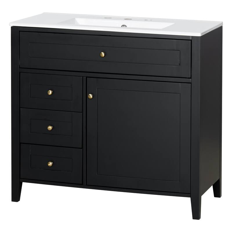 GDFStudio - Adrian Montgomery Modern Freestanding Bathroom Vanity