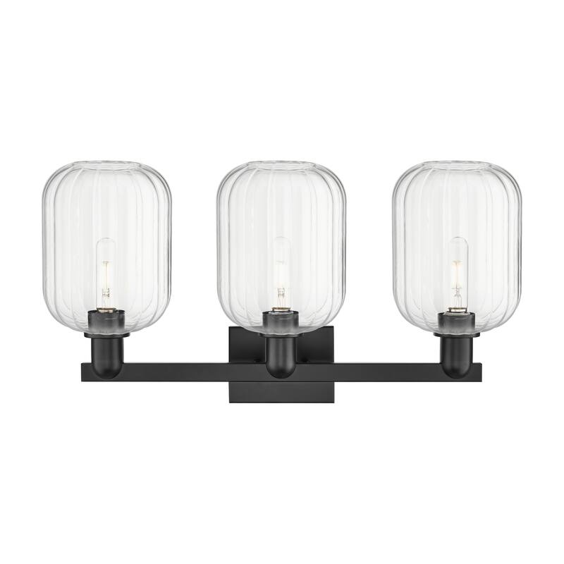 Innovations Lighting Downtown Urban - Preston - 3 Light 26" Jar Shade Bath Vanity Light