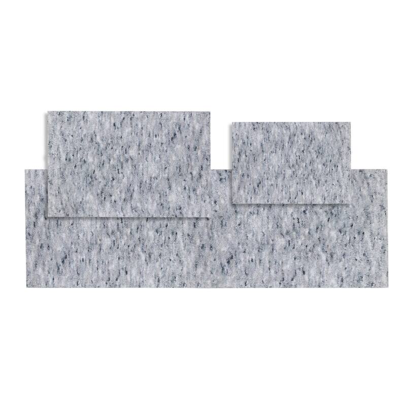 Home Weavers Cloud Comfort 100% Microfiber Bathroom Rug, Non Slip Bath & Water Absorbent Soft Bath Mat - 3 PC Set with Runner - 17"x24", 21"x34", 22"x60" - Gray