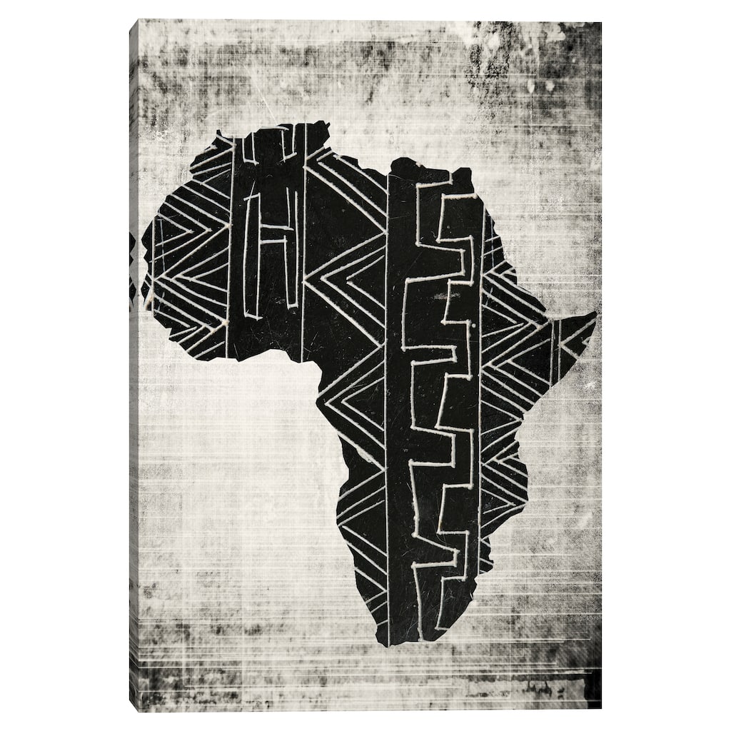 African Map 2 by Nikki Chu Canvas Art Print