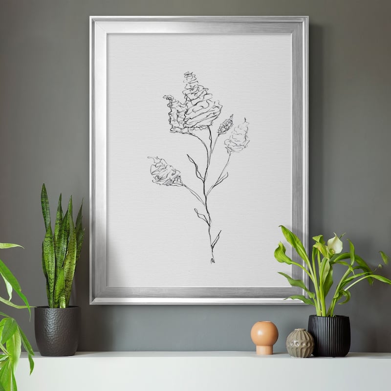 FLORAL SKETCH I Premium Framed Canvas - Ready to Hang