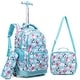 preview thumbnail 1 of 10, Rolling Backpack 16 inch Kids Wheeled School Backpack Set for Boys and Girls Panda