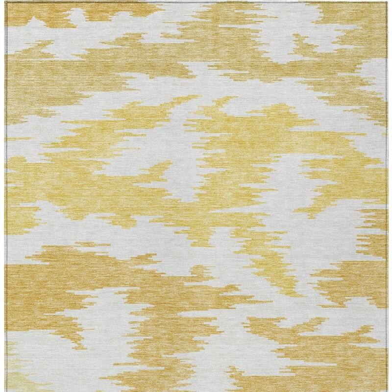 HomeRoots Abstract Transitional Rectangle Outdoor Rug