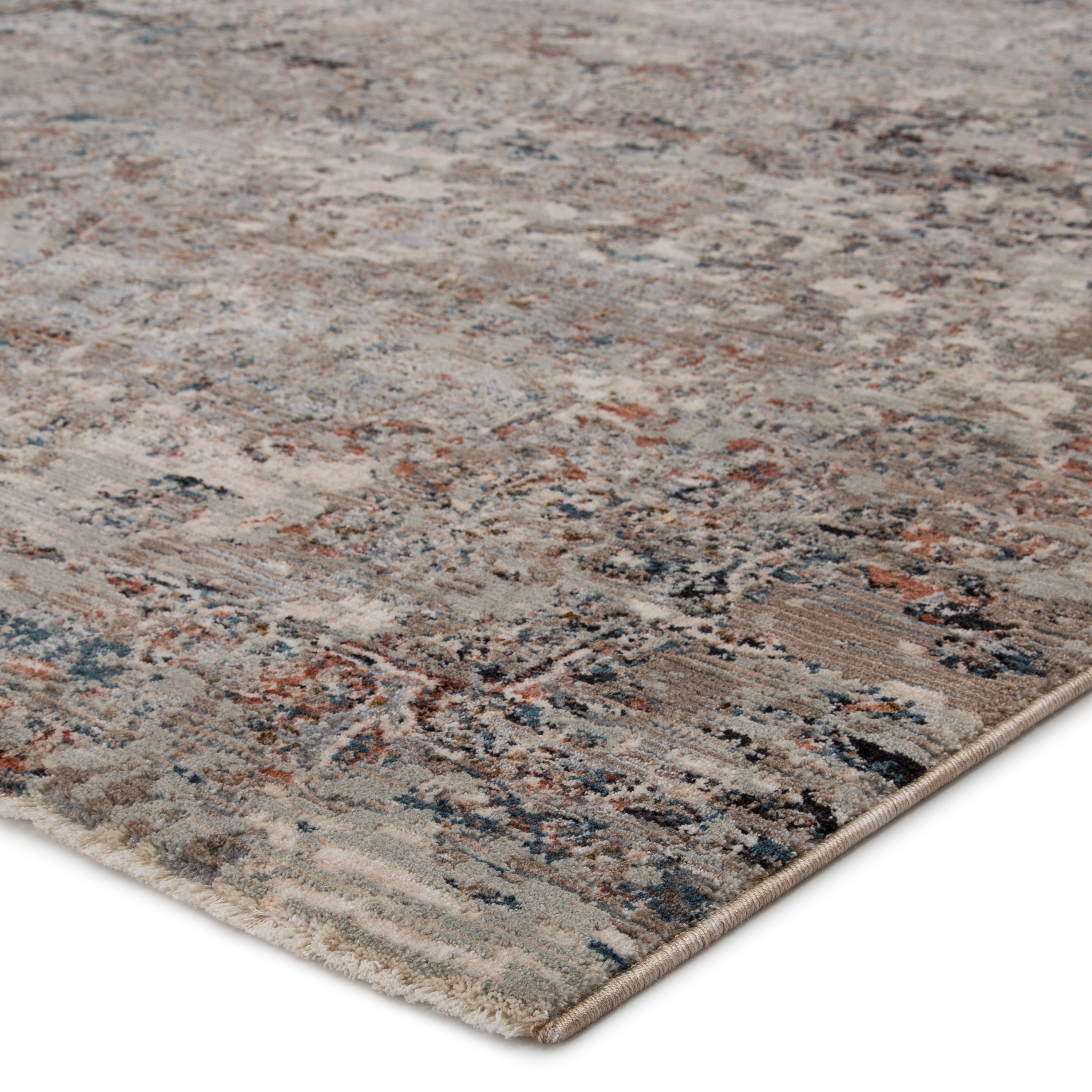 Shop Meena Medallion Gray Rust Area Rug Overstock 31719329