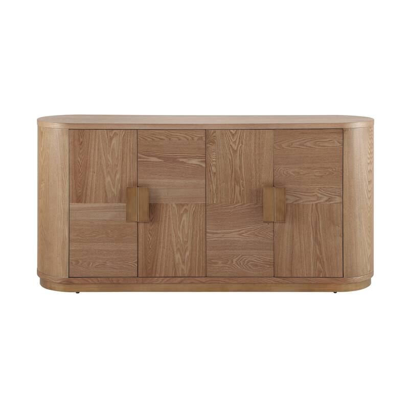 Christopher Knight Home - Valmont MDF 4 Doors Sideboard with Metal Base and Storage