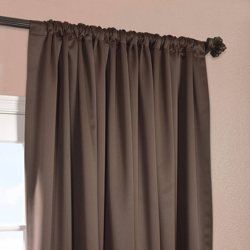 Exclusive Fabrics Extra Wide Room Darkening 84-inch Curtain (1 Panel)