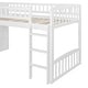preview thumbnail 12 of 28, Twin Size Loft Bed with Storage Stairs & Two Drawers, Wooden Kids Loft Bed Frame with Convertible Built-in Ladder & Slide