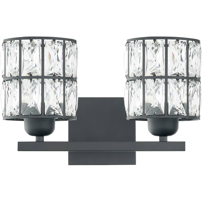 Quoizel Gibson Matte Black 2-light Bath Light