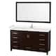 Option Espresso / Carrara Cultured Marble Top / Brushed